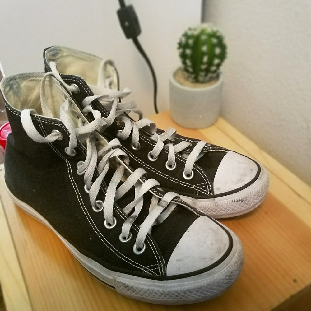 Black and White Converse